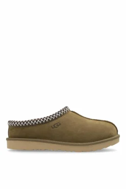 UGG Kids GREEN Suede Slides ‘Tasman II’