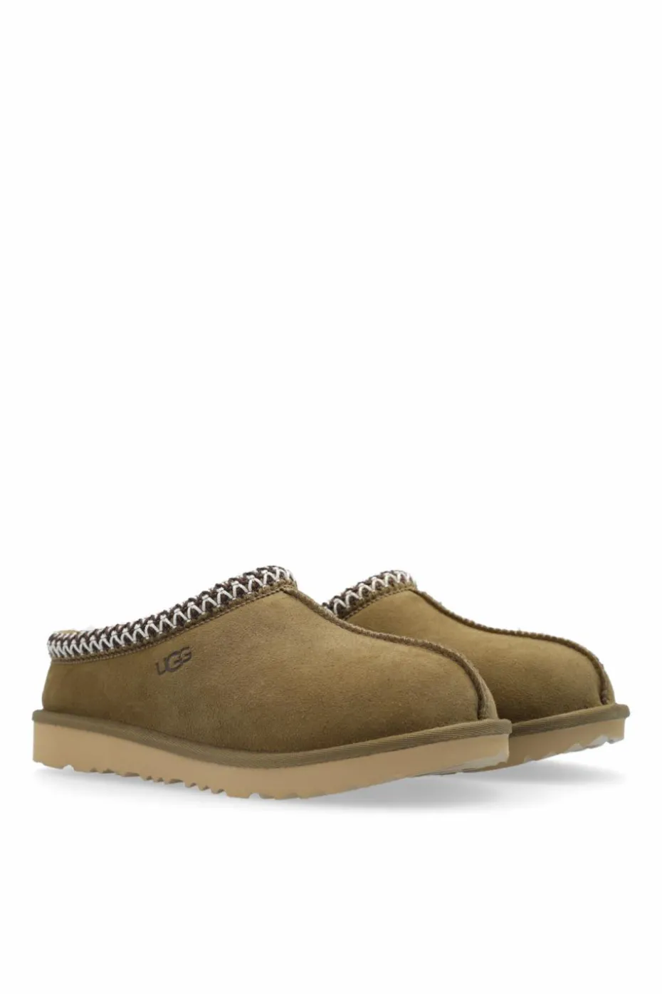 UGG Kids GREEN Suede Slides ‘Tasman II’