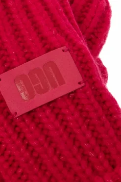 UGG Kids PINK Gloves with logo patch