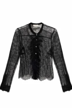 Ulla Johnson BLACK Lace shirt Cecile