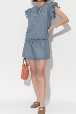 Ulla Johnson BLUE Top 'Effie'