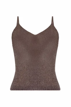 Ulla Johnson BROWN Strap top "Marion"