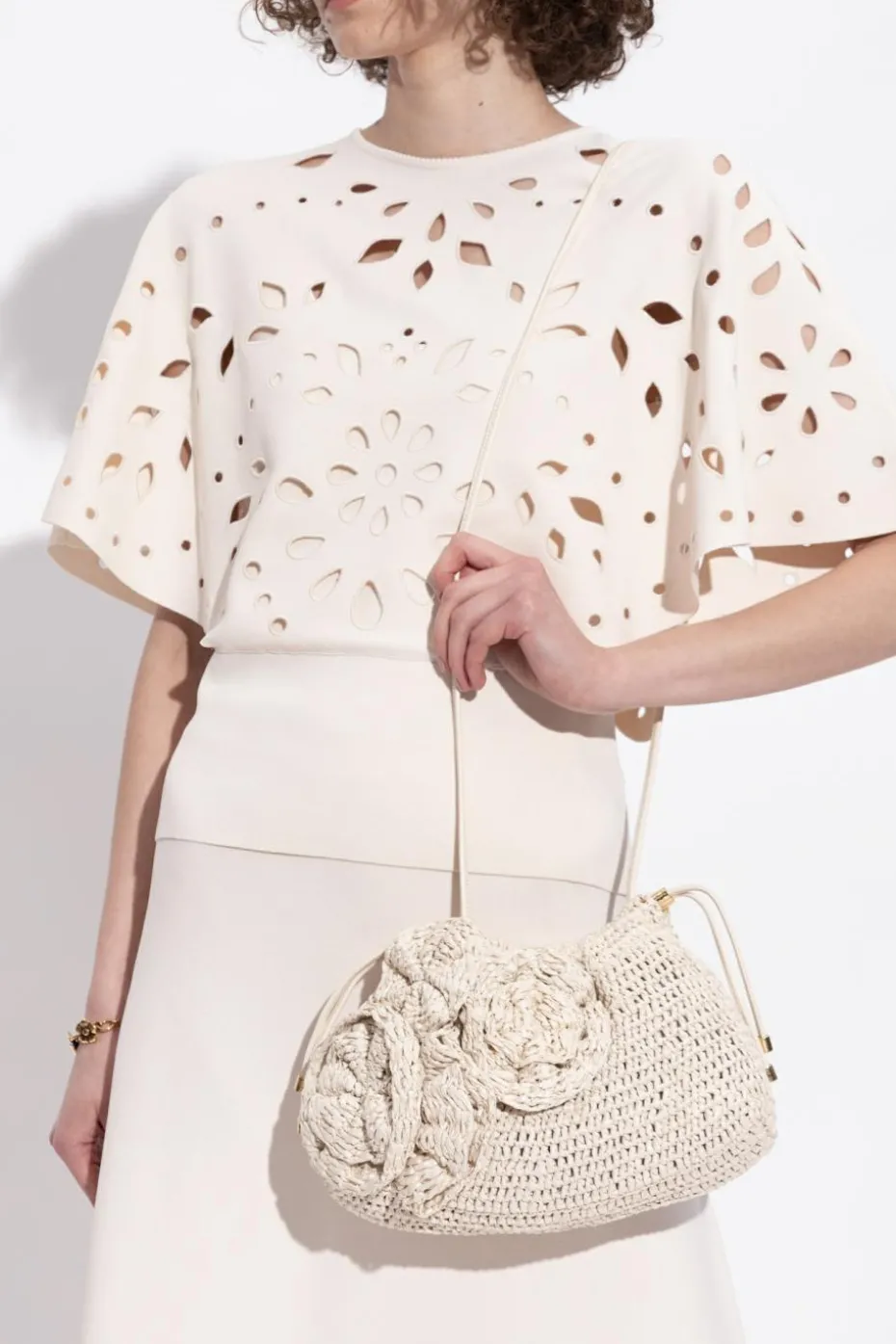 Ulla Johnson cream Shoulder bag "Lali"