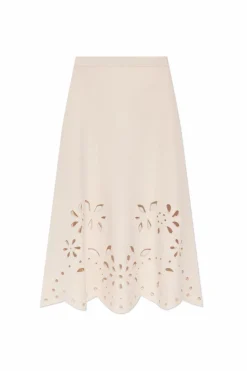 Ulla Johnson cream Skirt `Grace`
