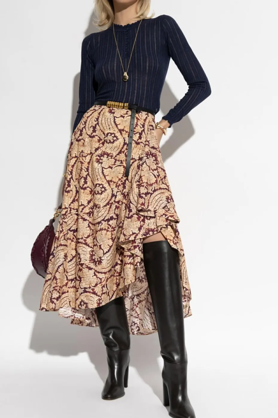 Ulla Johnson MULTICOLOUR Floral motif skirt