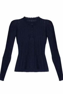 Ulla Johnson NAVY BLUE Top 'Delia'