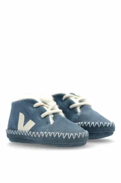 Veja Kids BLUE "BABY WINTER LIGHT ZZ SUEDE" shoes