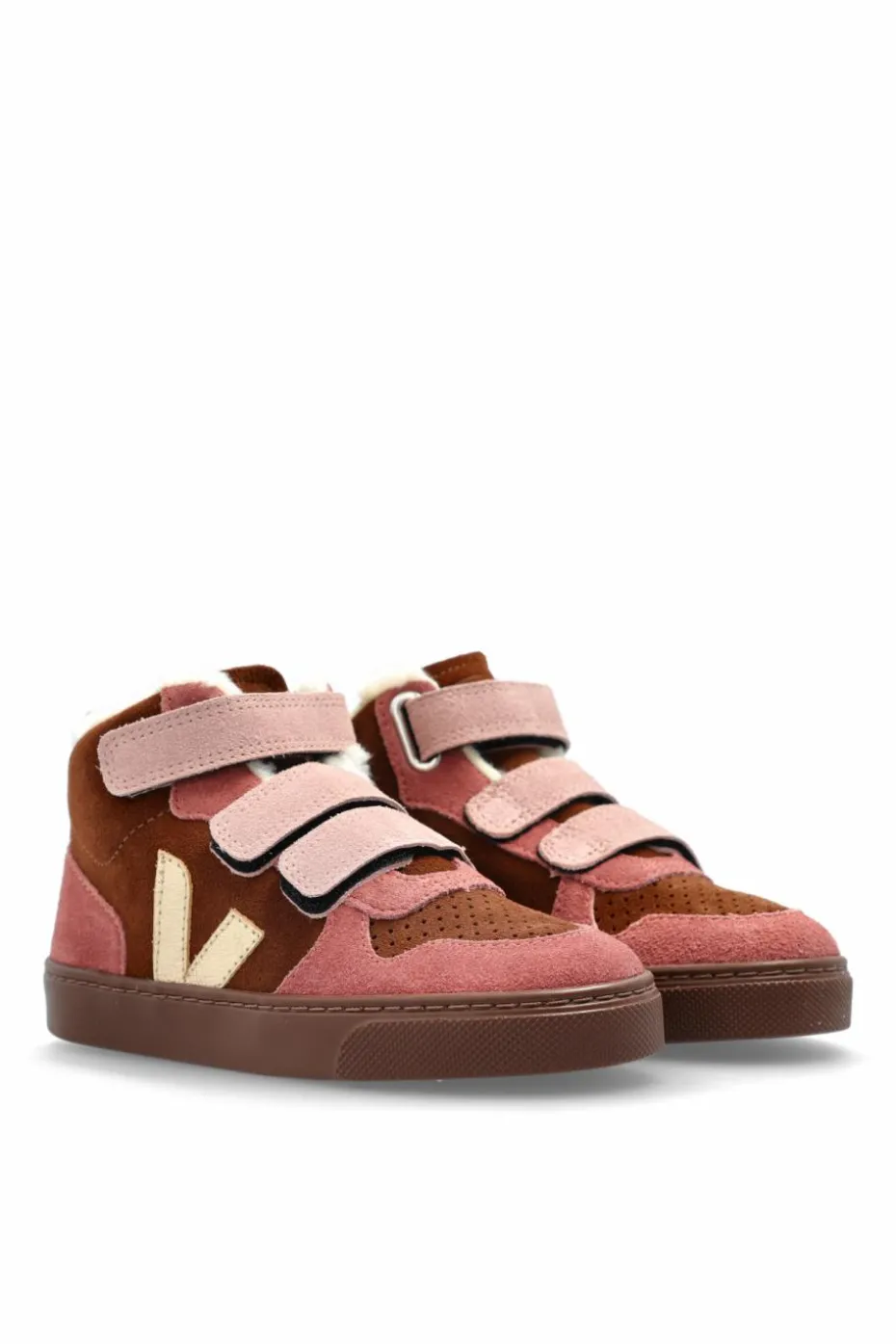 Veja Kids BROWN Shoes "SMALL V-10 MID WINTER SUEDE"