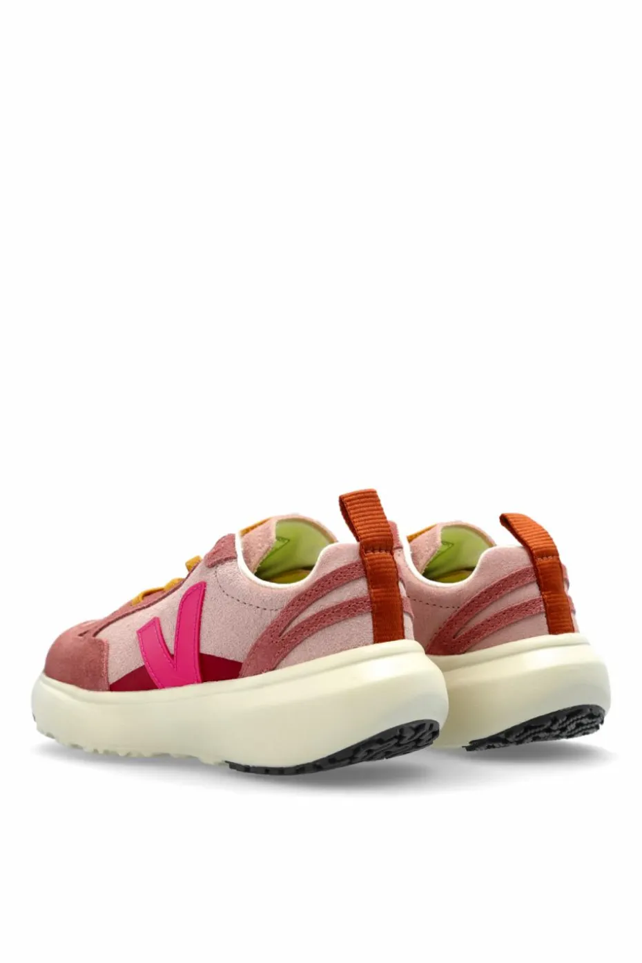 Veja Kids PINK Sports shoes `SMALL CANARY LIGHT SUEDE`