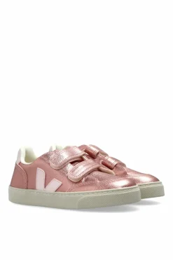 Veja Kids PINK Sports shoes "SMALL V-12 LEATHER"