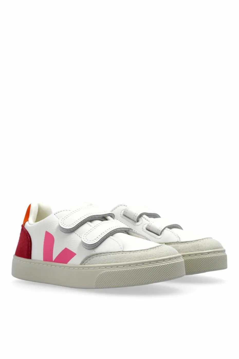 Veja Kids WHITE Sports shoes "SMALL V-12 LEATHER"