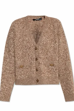 Versace beige Cardigan with decorative appliqués