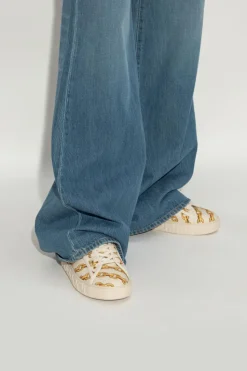 Versace beige Sneakers with print