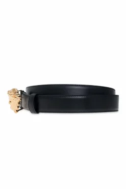Versace BLACK Belt with decorative buckle