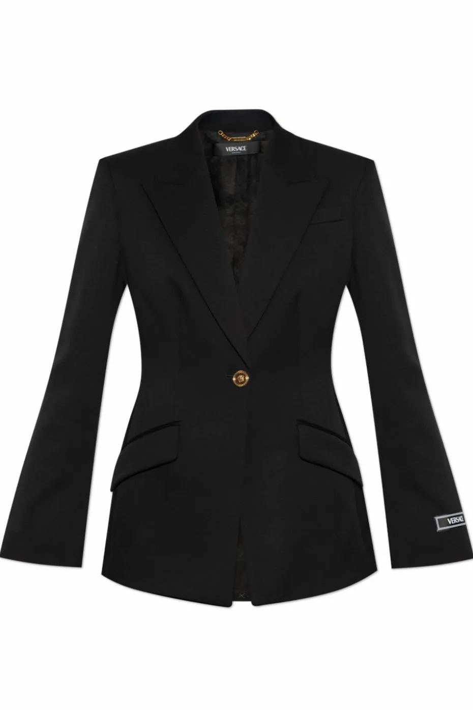 Versace BLACK Blazer with Closed Lapels