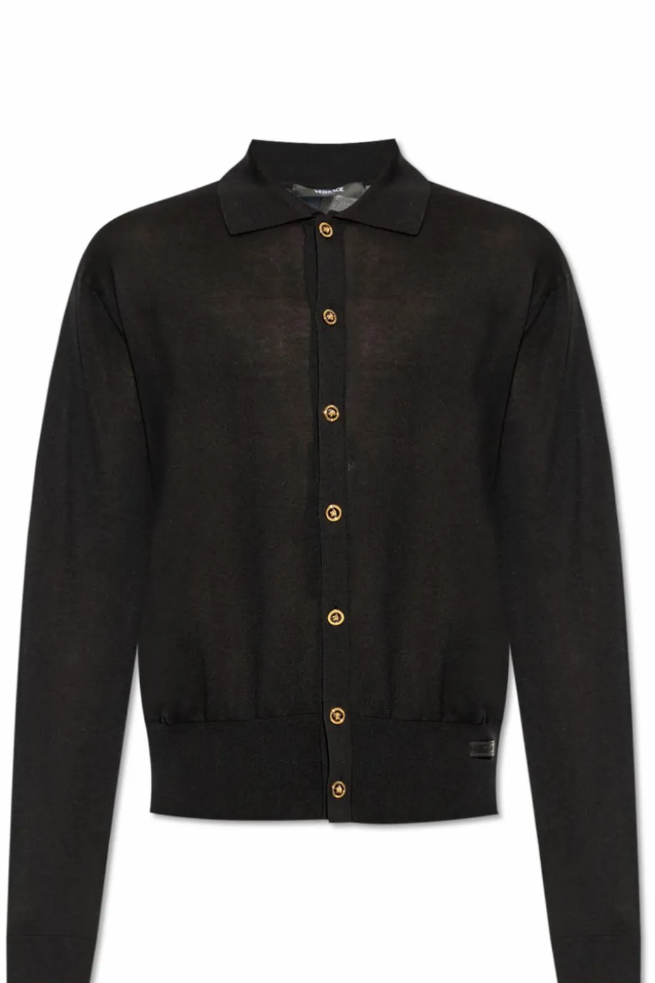 Versace BLACK Cardigan with collar