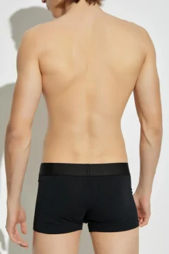 Versace BLACK Cotton boxers with logo
