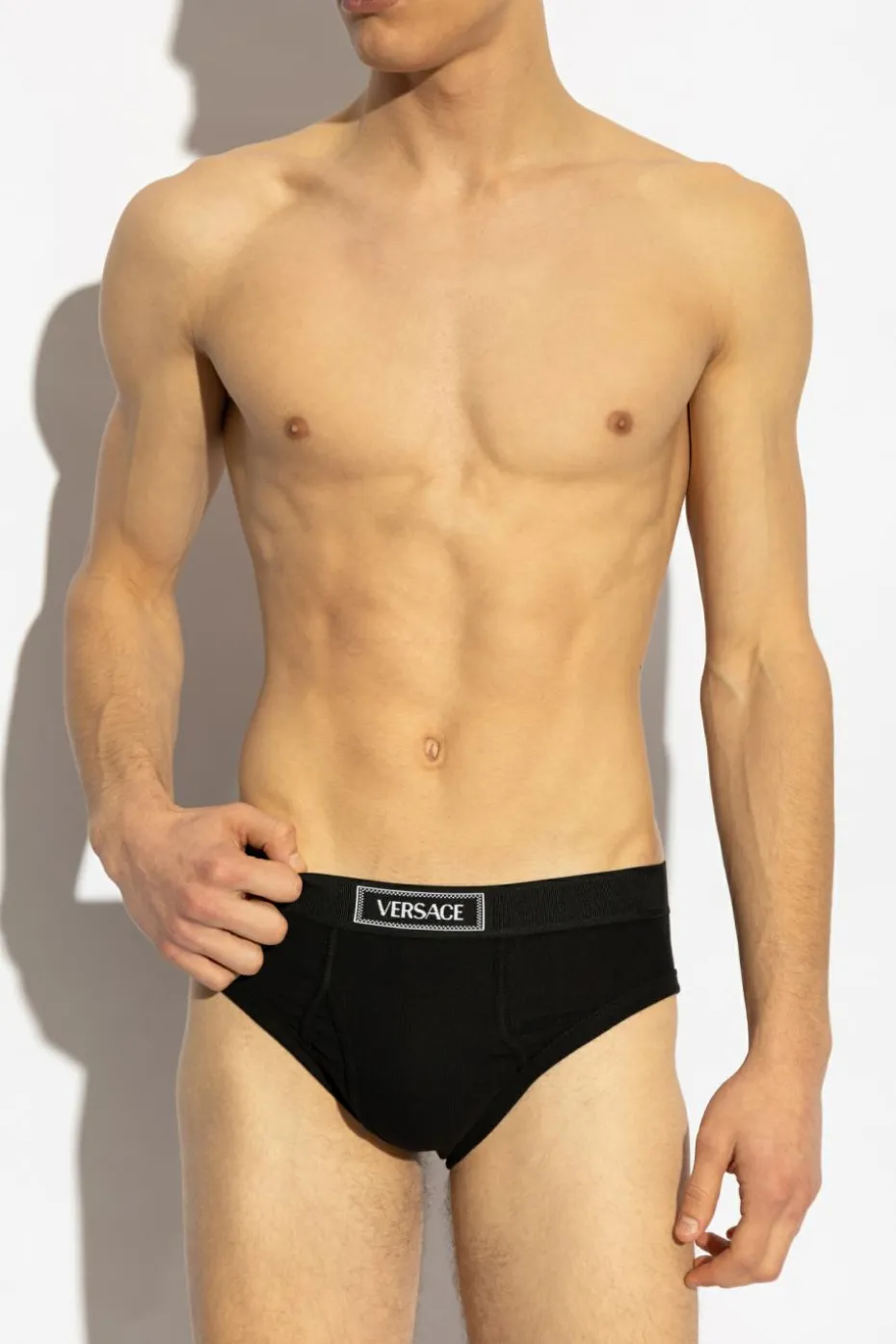 Versace BLACK Cotton briefs