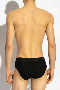 Versace BLACK Cotton briefs