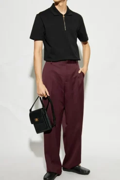 Versace BLACK Cotton Polo