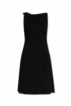 Versace BLACK Dress with decorative safety pin