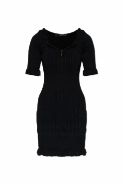 Versace BLACK Dress with decorative safety pin