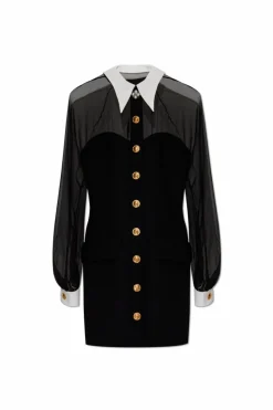Versace BLACK Dress with transparent back
