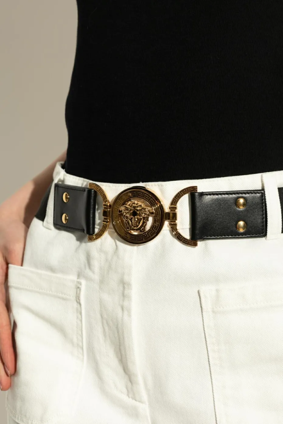 Versace BLACK Elastic strap