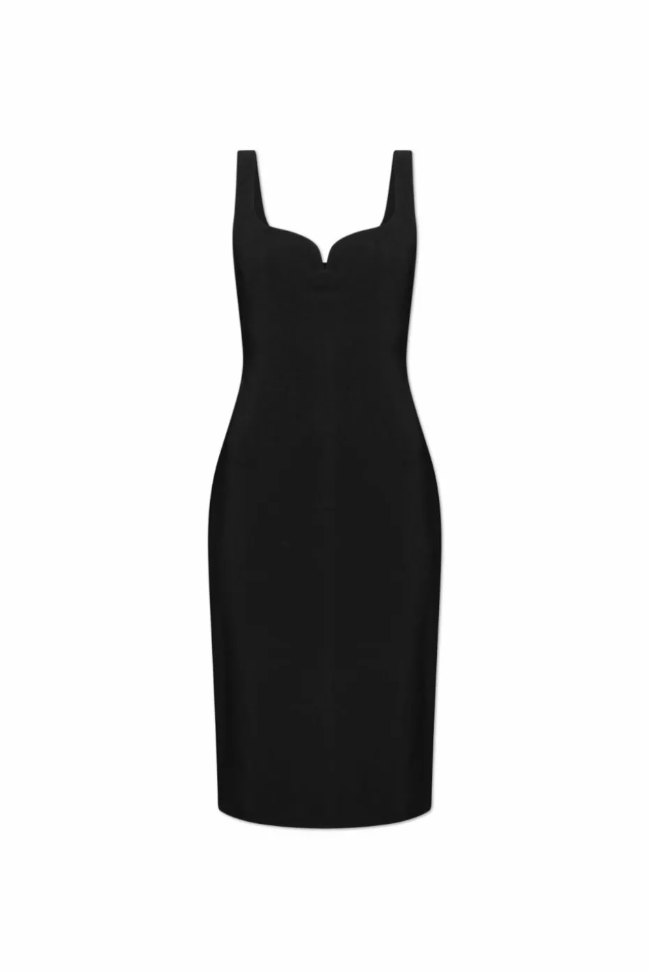 Versace BLACK Fitted dress with spaghetti straps
