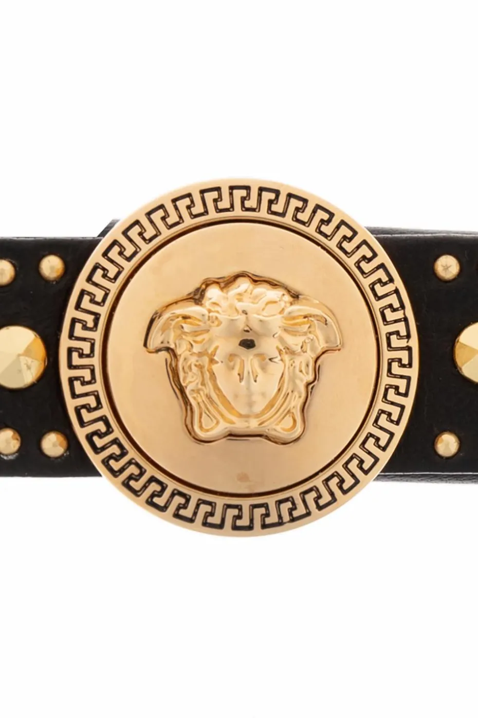 Versace BLACK Hair clip with studs