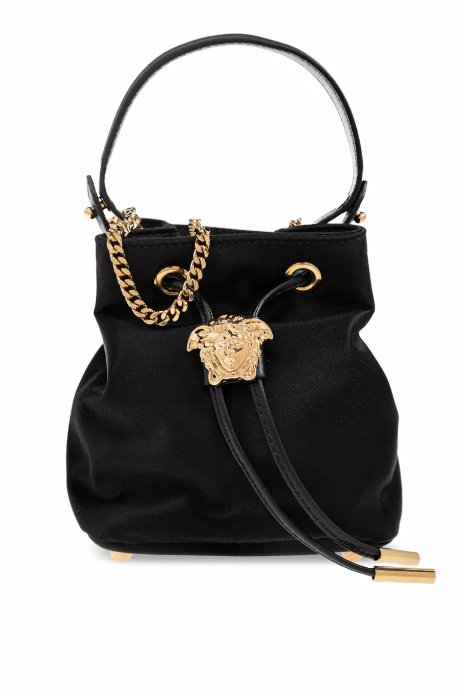 Versace BLACK La Medusa Mini bucket-style handbag