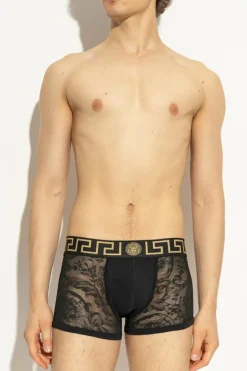 Versace BLACK Lace boxers