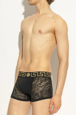 Versace BLACK Lace boxers