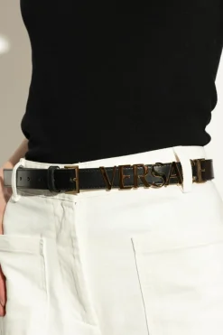 Versace BLACK Leather belt