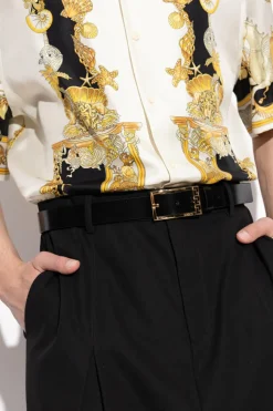 Versace BLACK Leather belt