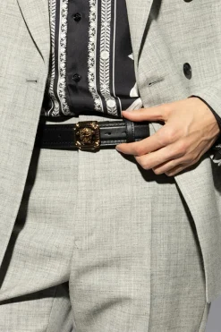 Versace BLACK Leather belt