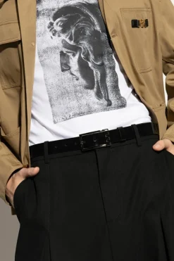 Versace BLACK Leather belt