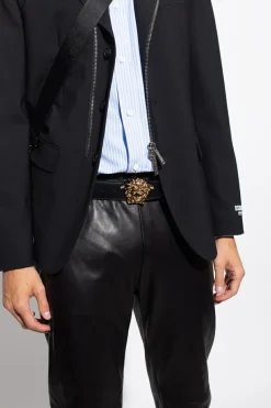 Versace BLACK Leather belt