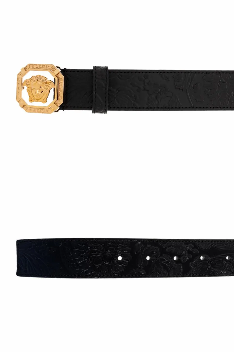Versace BLACK Leather belt.