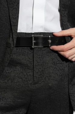 Versace BLACK Leather belt