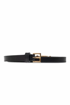 Versace BLACK Leather belt.