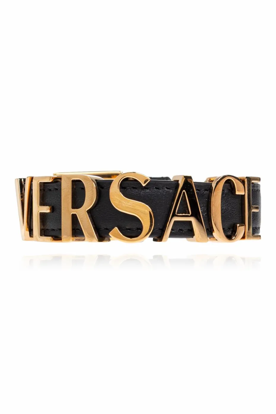 Versace BLACK Leather bracelet