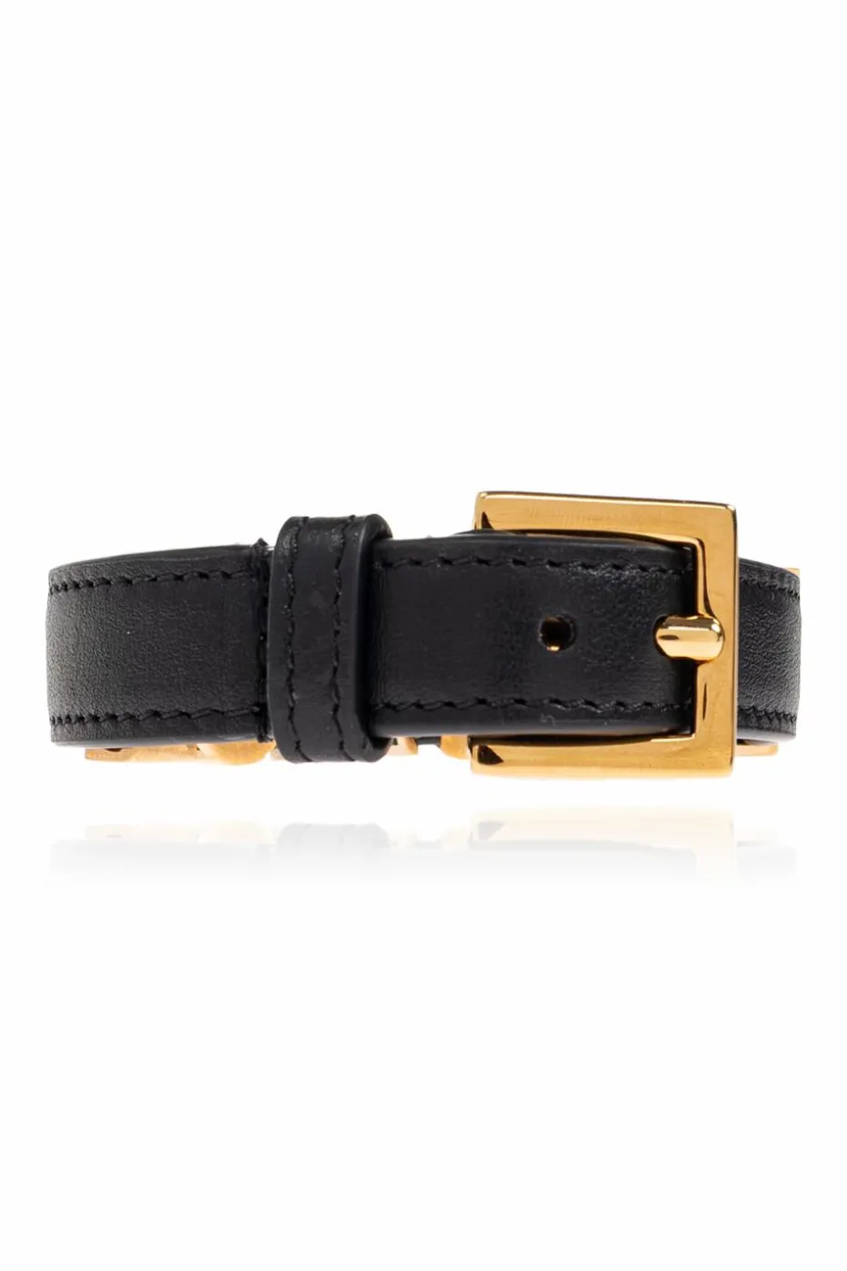 Versace BLACK Leather bracelet