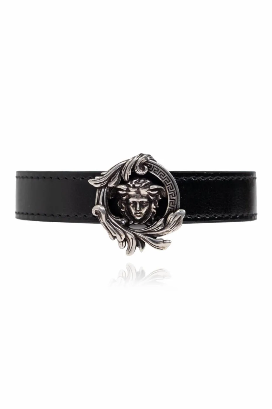 Versace BLACK Leather bracelet