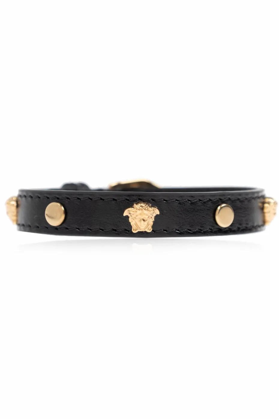 Versace BLACK Leather bracelet