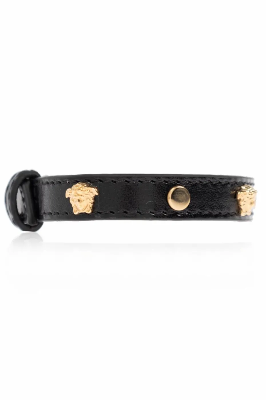 Versace BLACK Leather bracelet