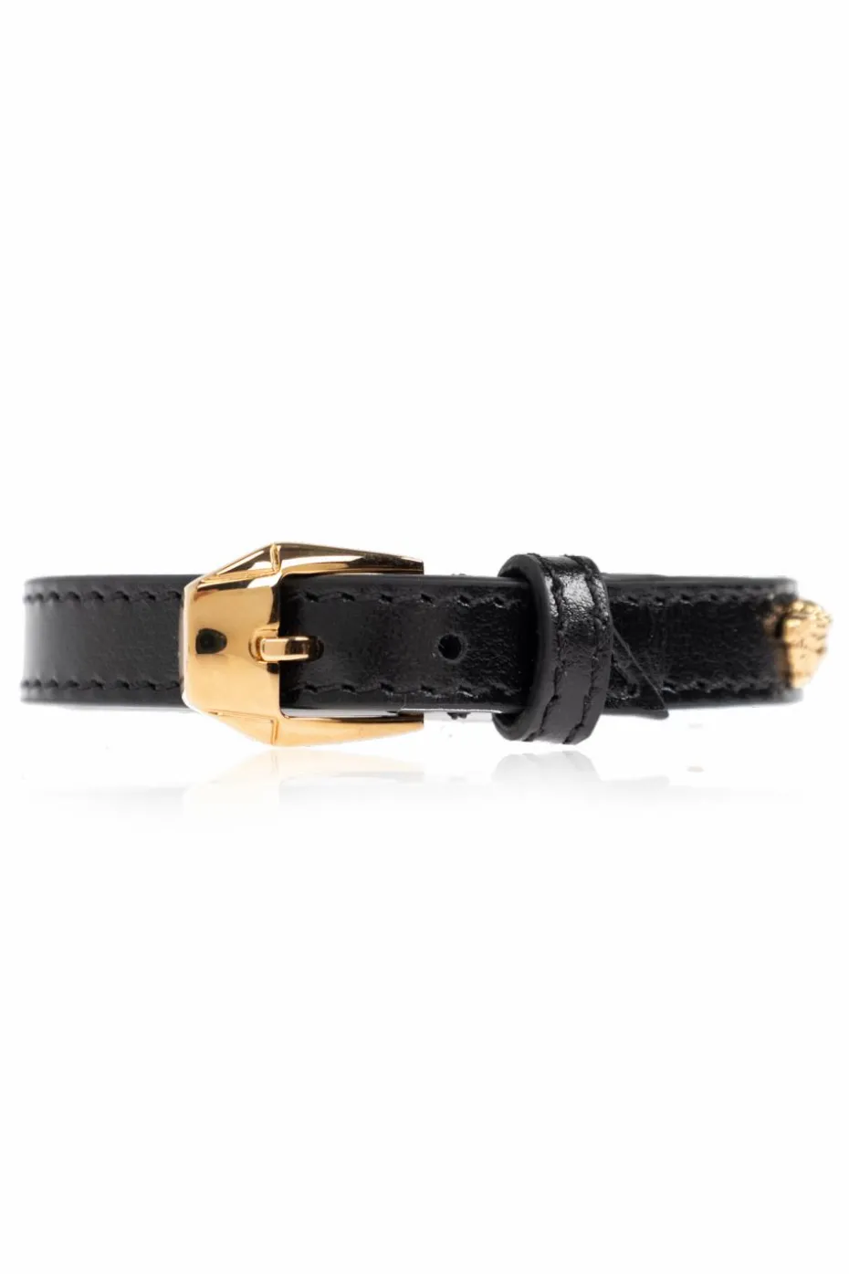 Versace BLACK Leather bracelet