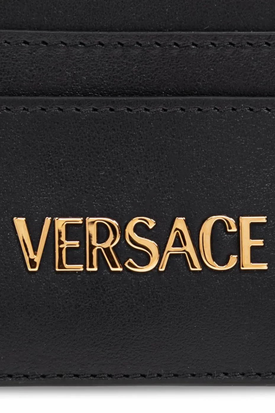 Versace BLACK Leather card holder