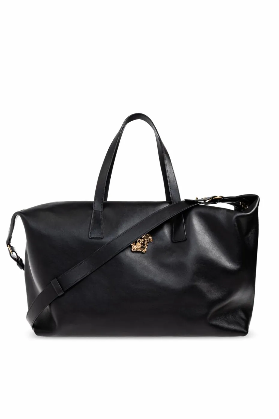 Versace BLACK Leather carry-on bag
