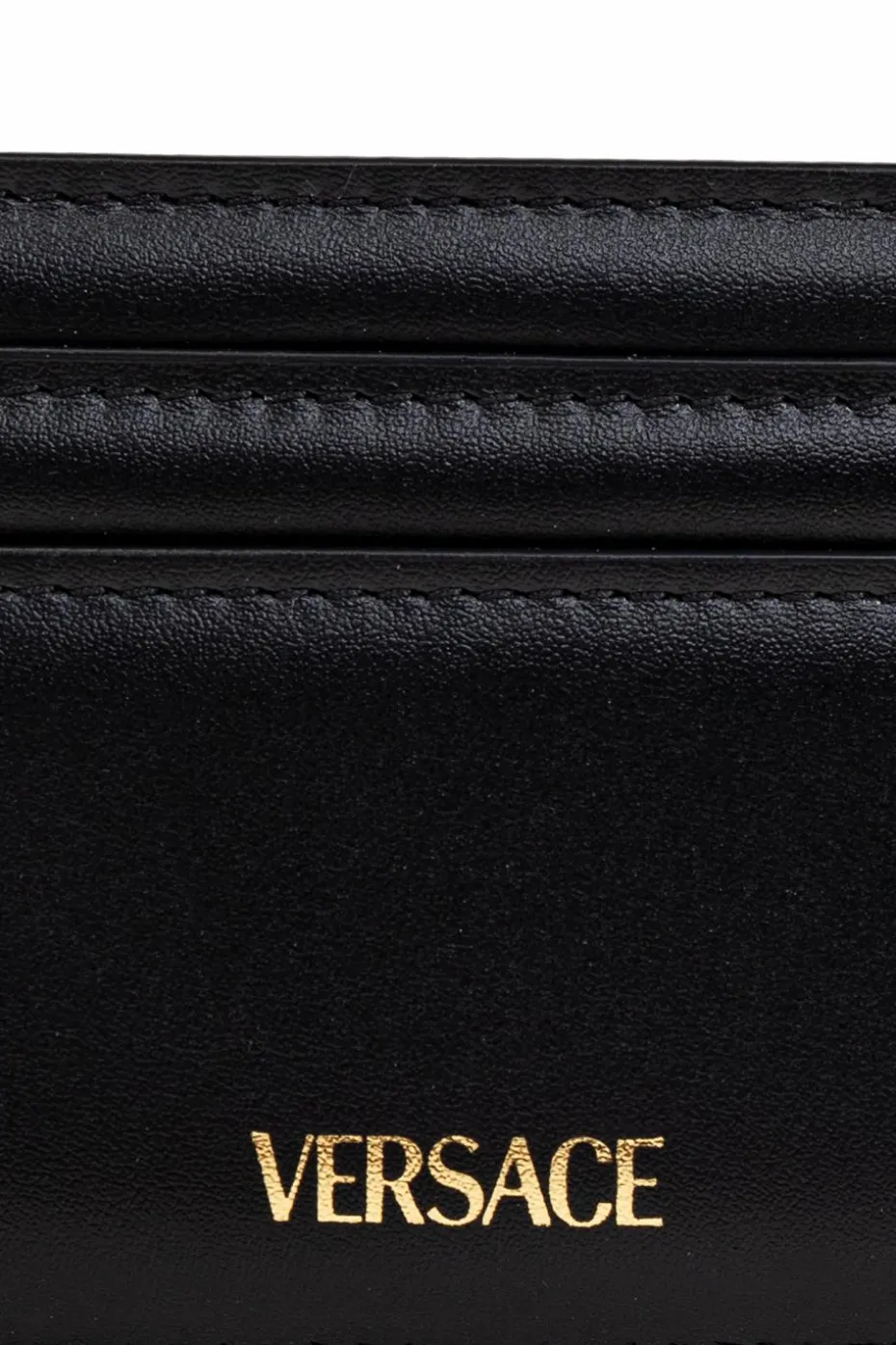 Versace BLACK Leather card holder